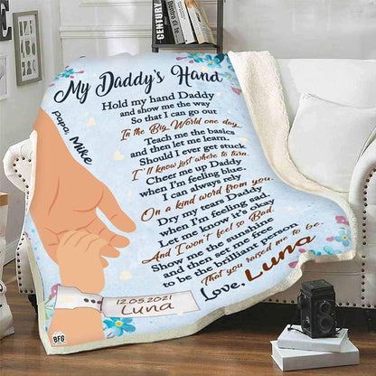 Customized Father's Blanket: Embrace the Legend with Personalized Name, Perfect for Birthday, Father's Day, Thanksgiving - Luxuriously Soft, Warm, and Cozy Throw