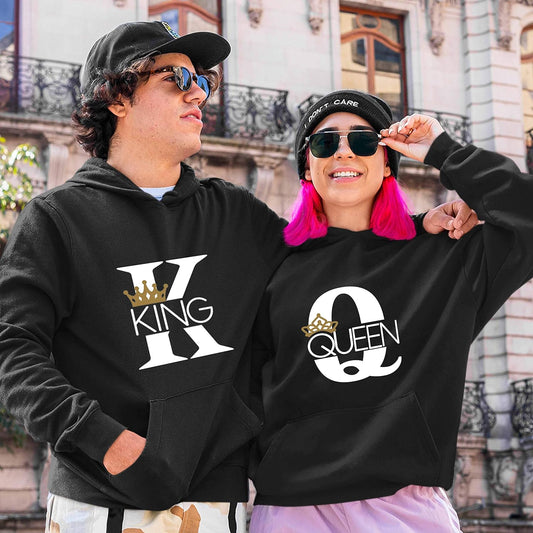 Matching Unisex Hoodies for King and Queen, Perfect His and Her Gifts