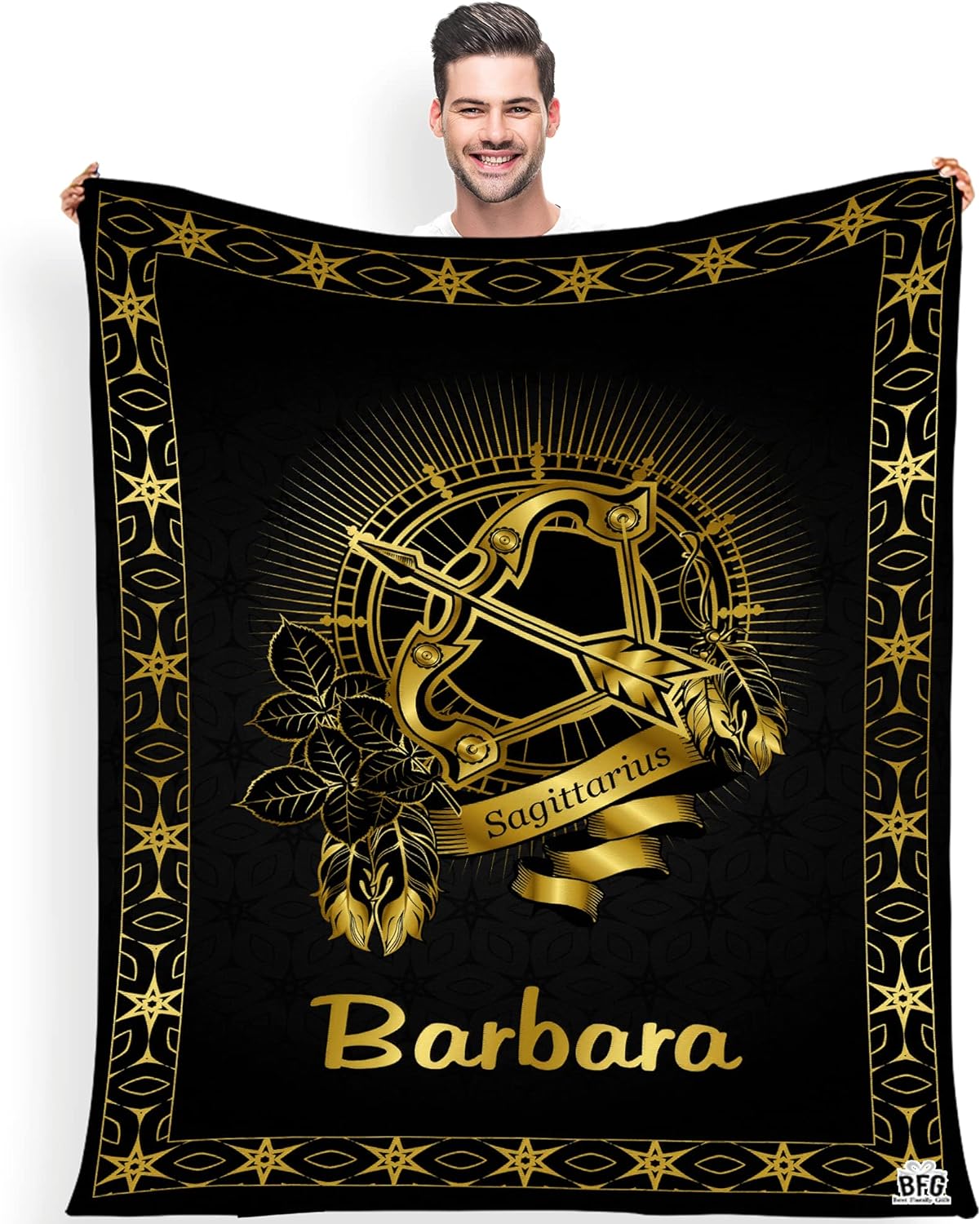 Customized Zodiac Blanket, with Custom Names, Horoscope Design, for Friends and Family, Birthday, Christmas, House Warming Gift, Super Soft and Warm Blanket