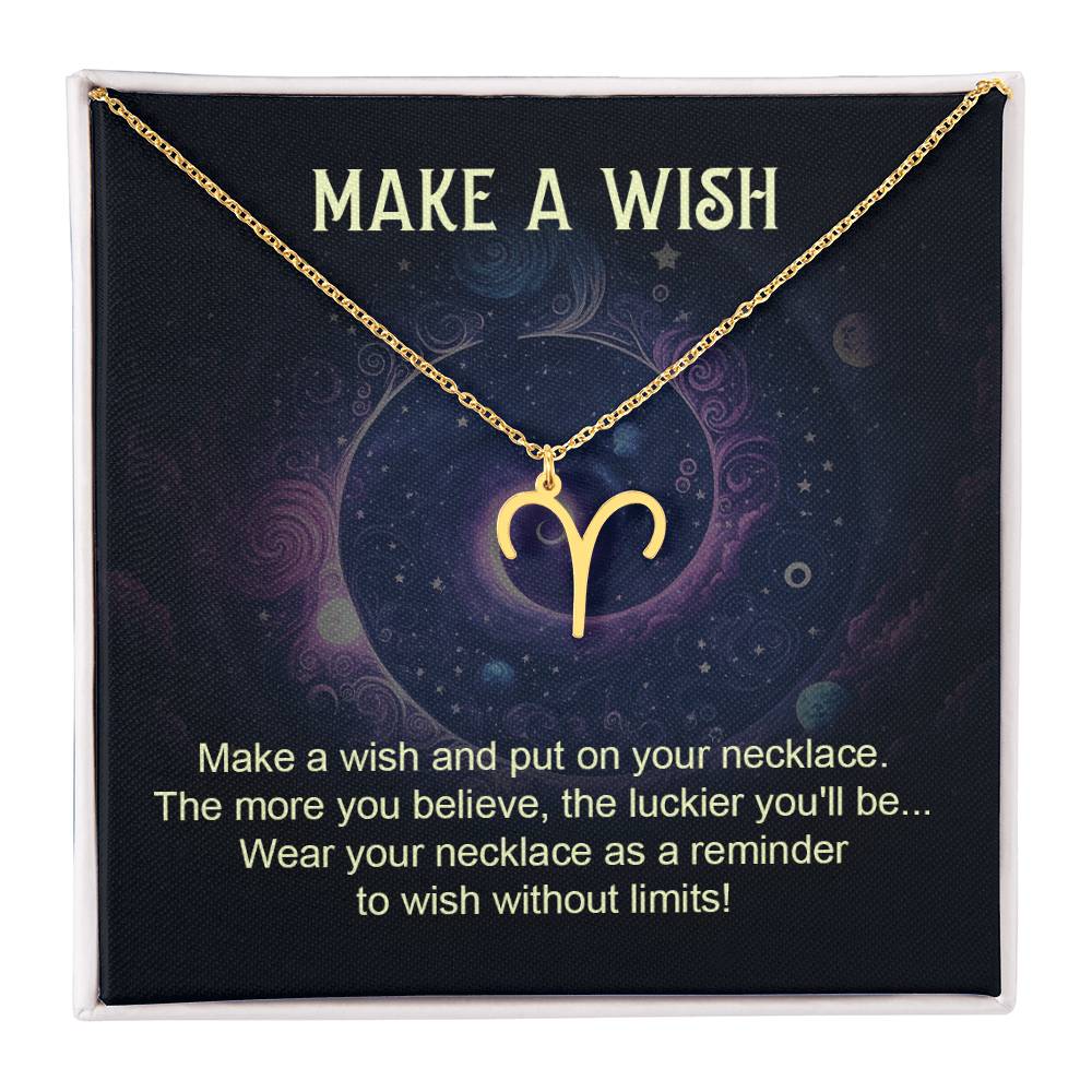 18K Gold Plated Zodiac Sign Necklace For Women, Wear Your Zodiac Sign and Claim Your Luck, Birthday Gift For Her, Premium Quality Material