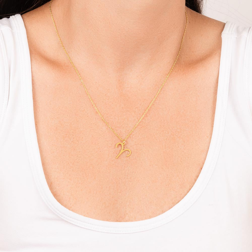 18K Gold Plated Zodiac Sign Necklace For Women, Wear Your Zodiac Sign and Claim Your Luck, Birthday Gift For Her, Premium Quality Material