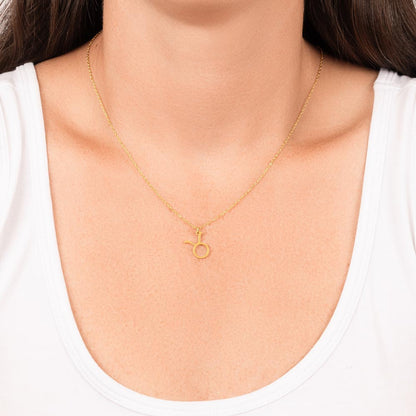 18K Gold Plated Zodiac Sign Necklace For Women, Wear Your Zodiac Sign and Claim Your Luck, Birthday Gift For Her, Premium Quality Material