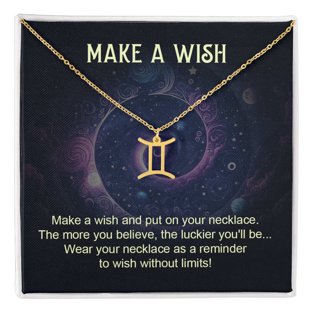 18K Gold Plated Zodiac Sign Necklace For Women, Wear Your Zodiac Sign and Claim Your Luck, Birthday Gift For Her, Premium Quality Material