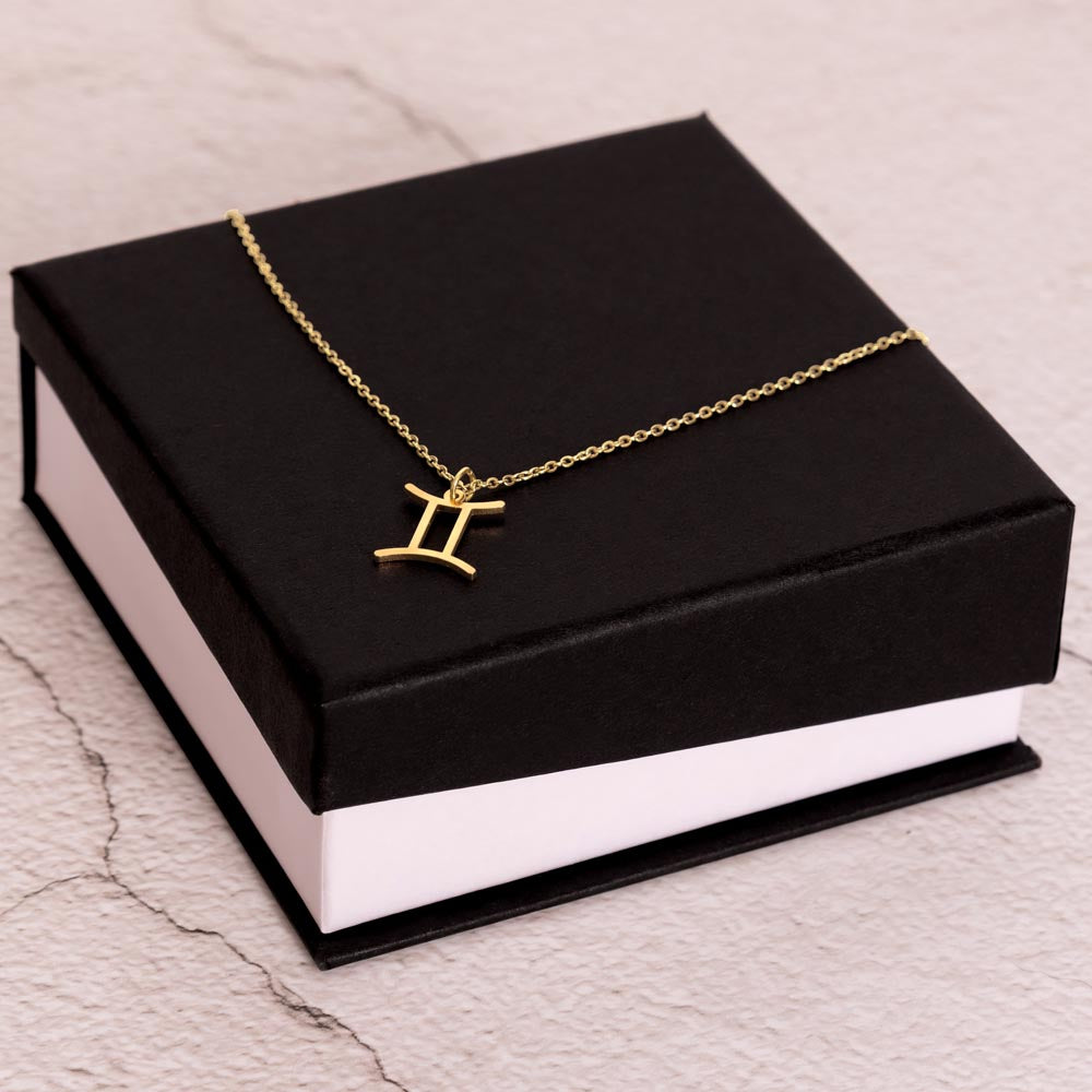 18K Gold Plated Zodiac Sign Necklace For Women, Wear Your Zodiac Sign and Claim Your Luck, Birthday Gift For Her, Premium Quality Material