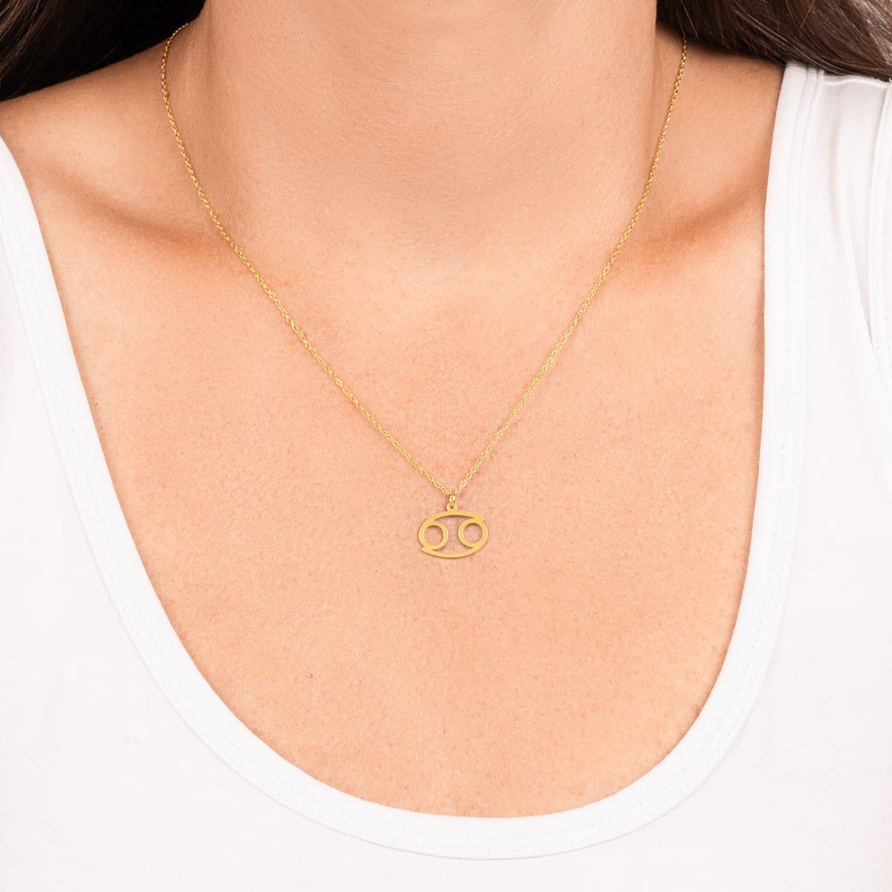 18K Gold Plated Zodiac Sign Necklace For Women, Wear Your Zodiac Sign and Claim Your Luck, Birthday Gift For Her, Premium Quality Material