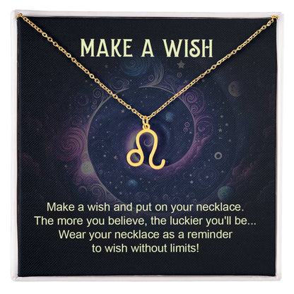 18K Gold Plated Zodiac Sign Necklace For Women, Wear Your Zodiac Sign and Claim Your Luck, Birthday Gift For Her, Premium Quality Material