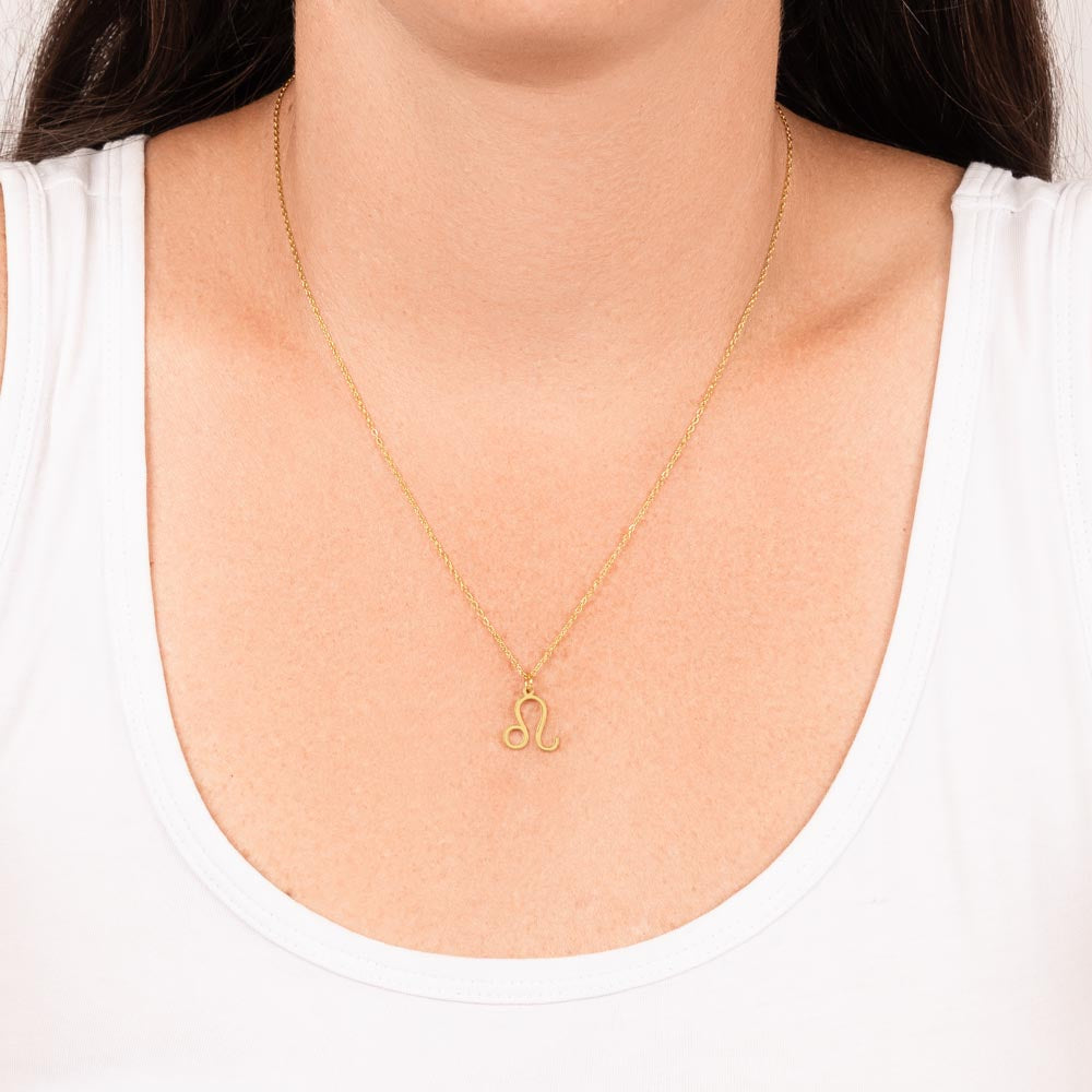 18K Gold Plated Zodiac Sign Necklace For Women, Wear Your Zodiac Sign and Claim Your Luck, Birthday Gift For Her, Premium Quality Material