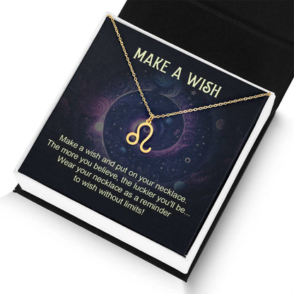 18K Gold Plated Zodiac Sign Necklace For Women, Wear Your Zodiac Sign and Claim Your Luck, Birthday Gift For Her, Premium Quality Material