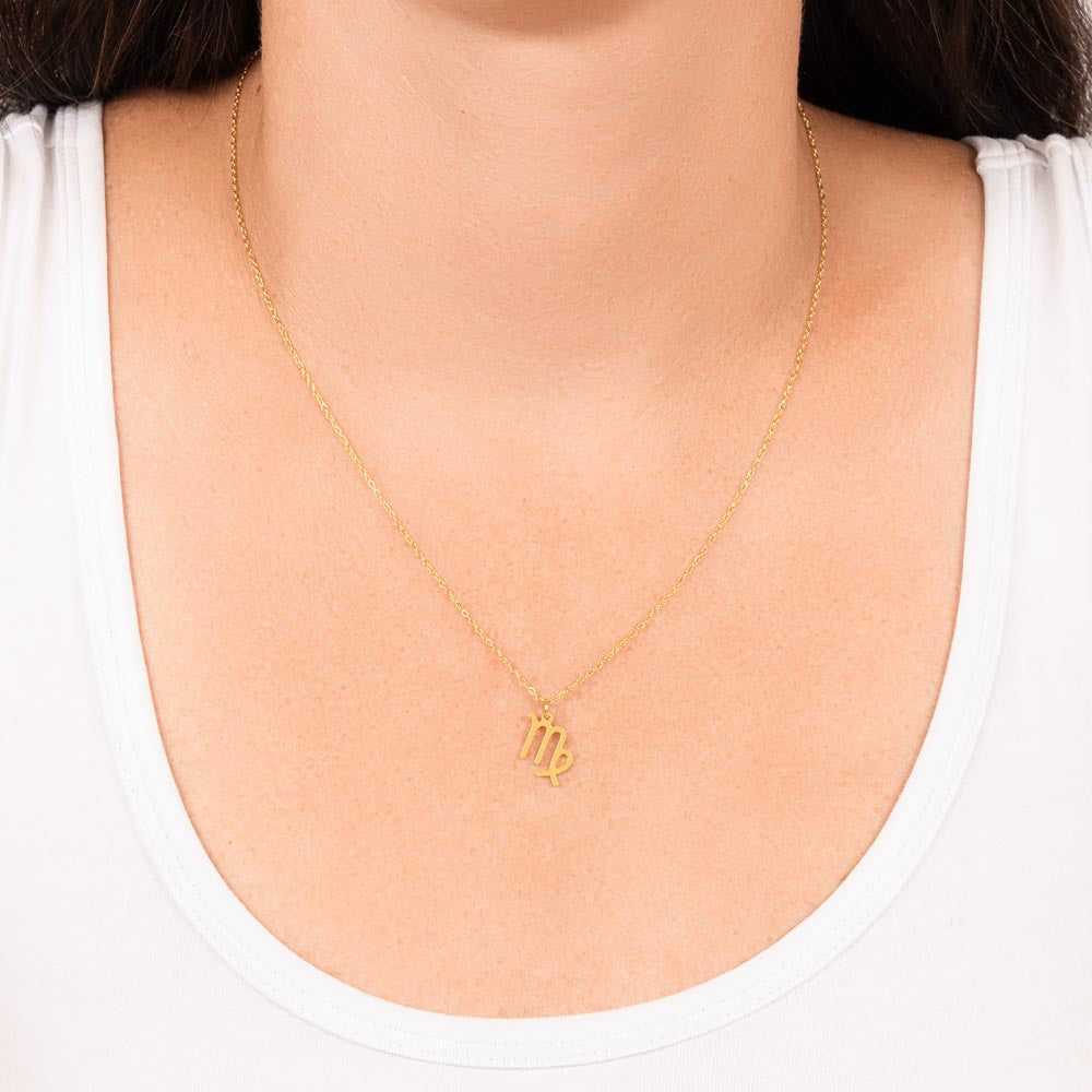 18K Gold Plated Zodiac Sign Necklace For Women, Wear Your Zodiac Sign and Claim Your Luck, Birthday Gift For Her, Premium Quality Material