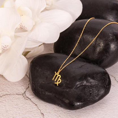 18K Gold Plated Zodiac Sign Necklace For Women, Wear Your Zodiac Sign and Claim Your Luck, Birthday Gift For Her, Premium Quality Material