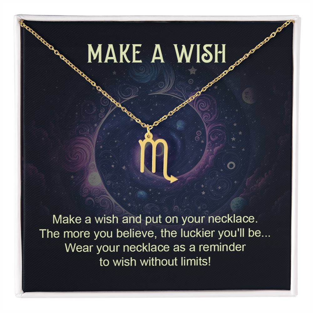 18K Gold Plated Zodiac Sign Necklace For Women, Wear Your Zodiac Sign and Claim Your Luck, Birthday Gift For Her, Premium Quality Material