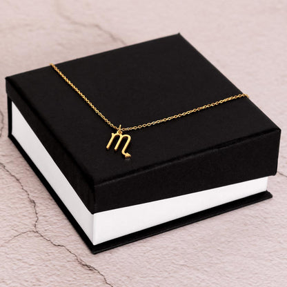 18K Gold Plated Zodiac Sign Necklace For Women, Wear Your Zodiac Sign and Claim Your Luck, Birthday Gift For Her, Premium Quality Material