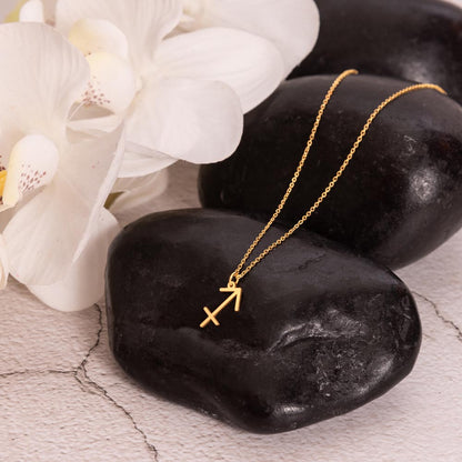 18K Gold Plated Zodiac Sign Necklace For Women, Wear Your Zodiac Sign and Claim Your Luck, Birthday Gift For Her, Premium Quality Material