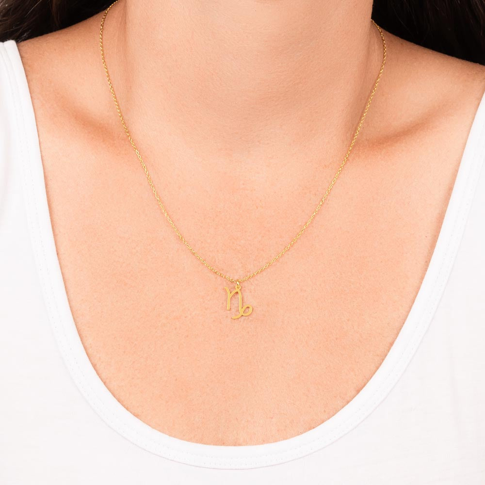 18K Gold Plated Zodiac Sign Necklace For Women, Wear Your Zodiac Sign and Claim Your Luck, Birthday Gift For Her, Premium Quality Material