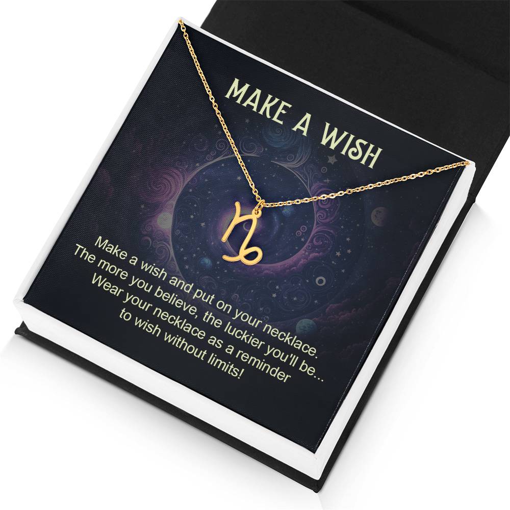 18K Gold Plated Zodiac Sign Necklace For Women, Wear Your Zodiac Sign and Claim Your Luck, Birthday Gift For Her, Premium Quality Material