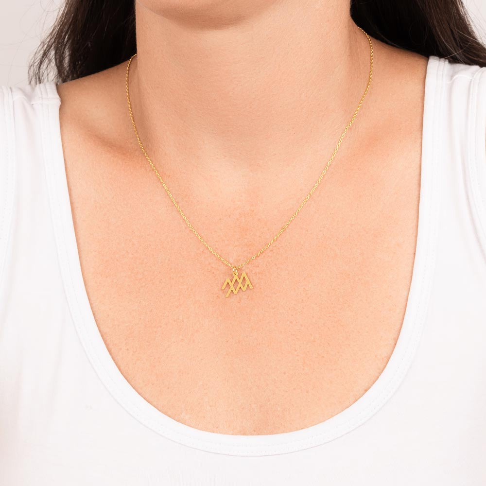 18K Gold Plated Zodiac Sign Necklace For Women, Wear Your Zodiac Sign and Claim Your Luck, Birthday Gift For Her, Premium Quality Material