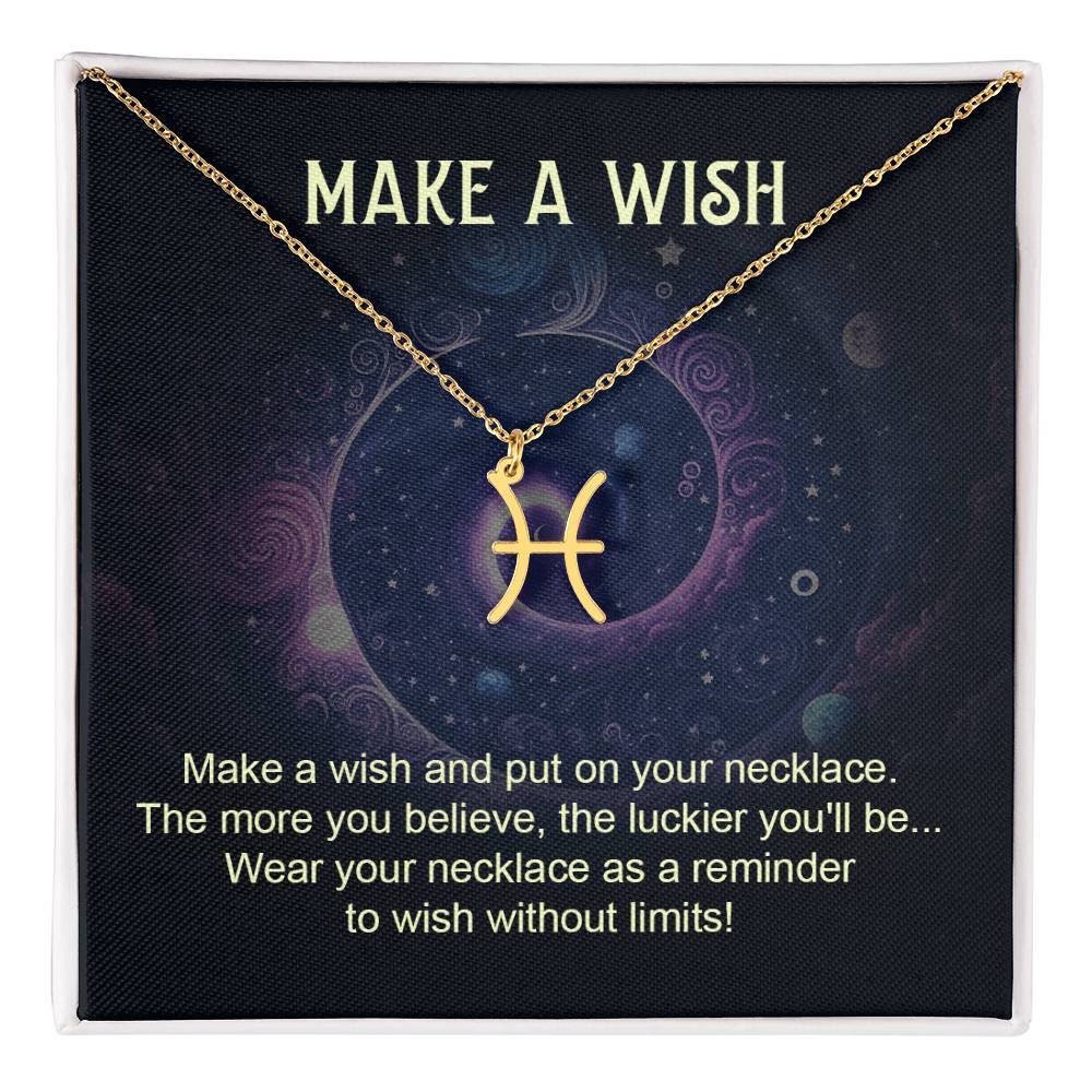 18K Gold Plated Zodiac Sign Necklace For Women, Wear Your Zodiac Sign and Claim Your Luck, Birthday Gift For Her, Premium Quality Material