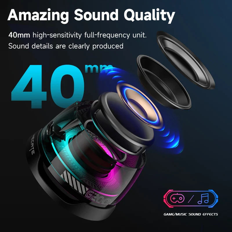 New G200 Bluetooth Wireless Speaker Magnetic Small High Sound Computer Portable Speakers Subwoofer For Home Desktop Gifts