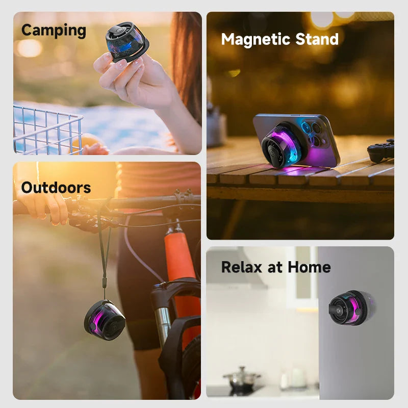 New G200 Bluetooth Wireless Speaker Magnetic Small High Sound Computer Portable Speakers Subwoofer For Home Desktop Gifts