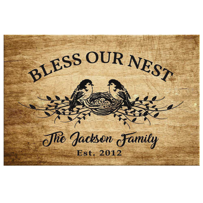 Blessed Family Customized Wall Decor