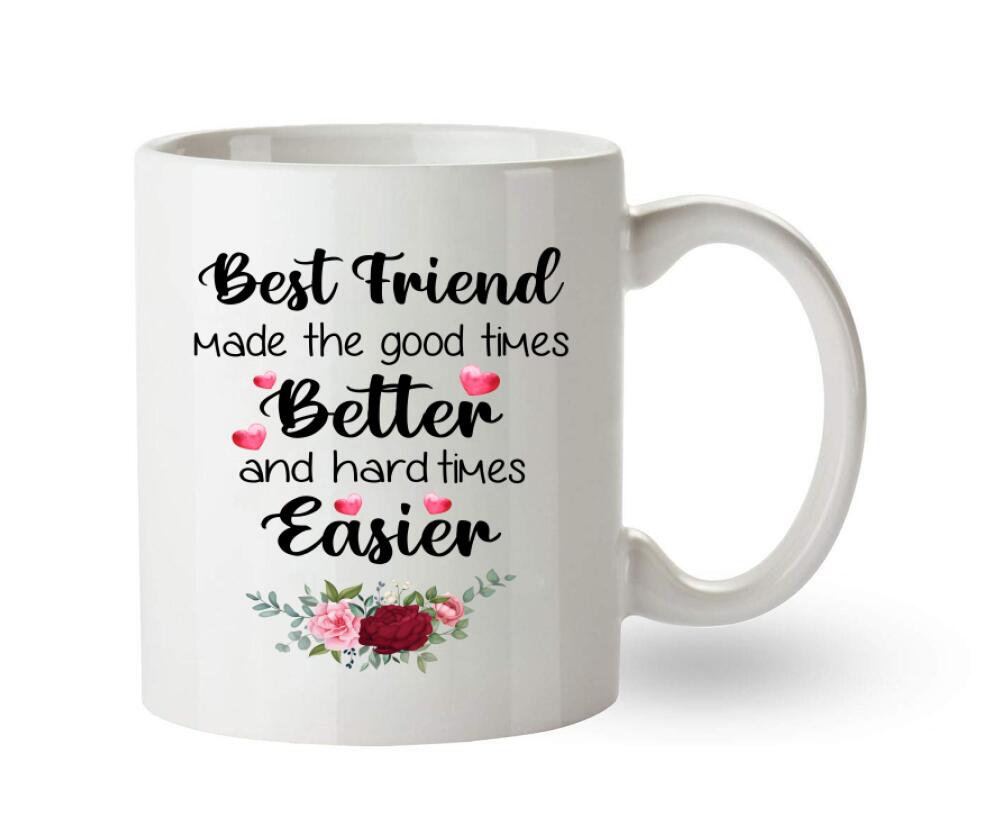 Custom Friendship Mug| Sisters Forever, Choose Name Hairs & Quotes, Personalize Mug For Sister, Mom