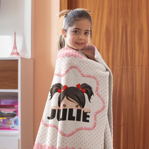 Premium kids With Name Customized Blanket for four Little ones