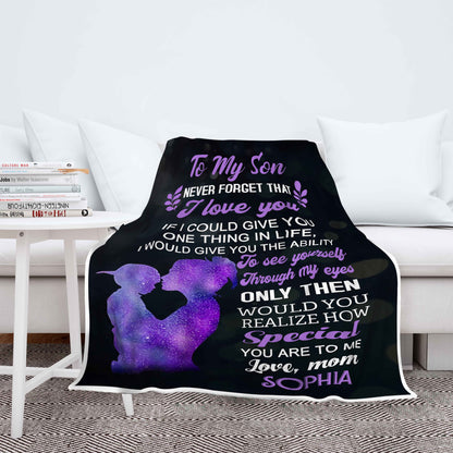 "How Special You Are To Me" Customized Blanket For Son