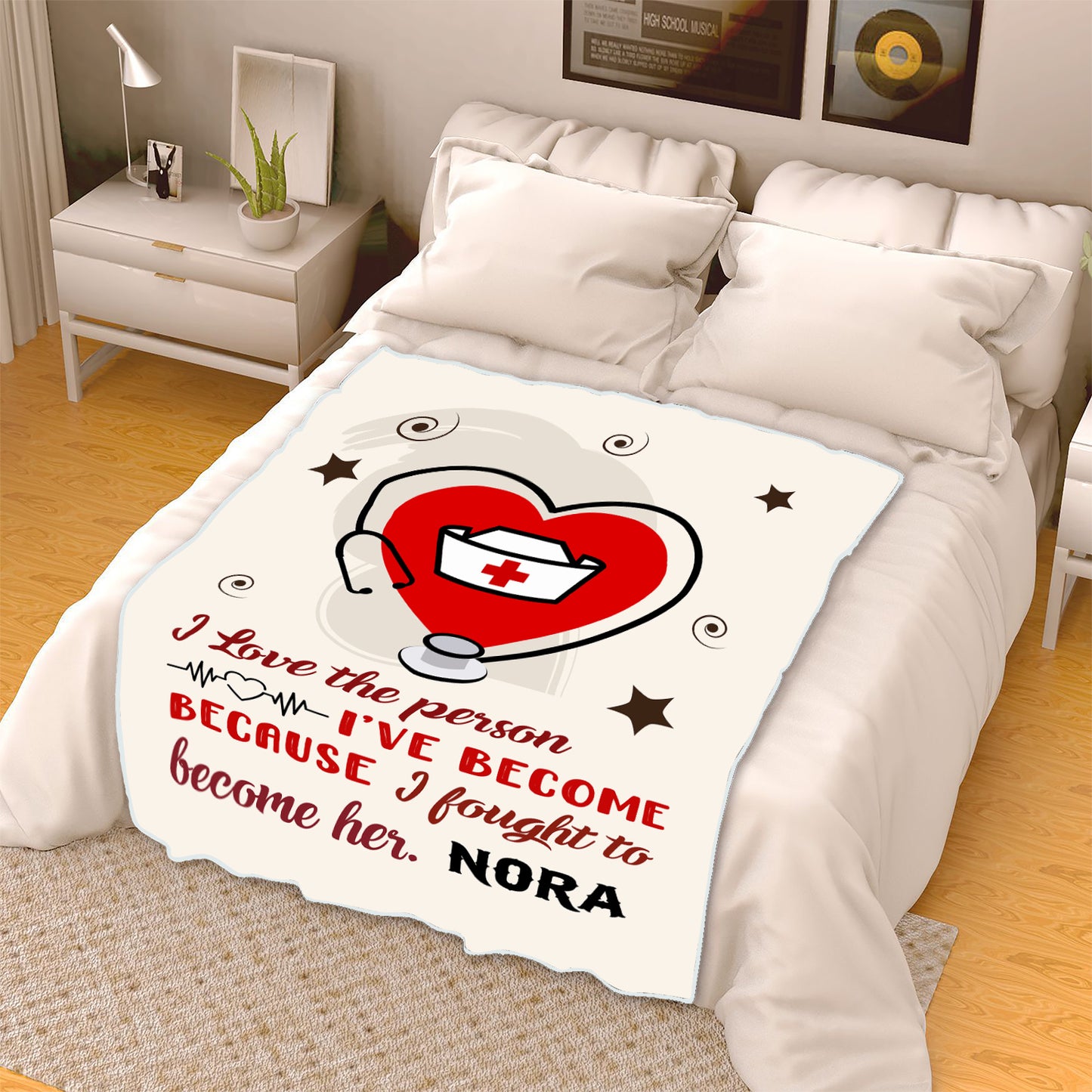 Customized Blanket For A Nurse