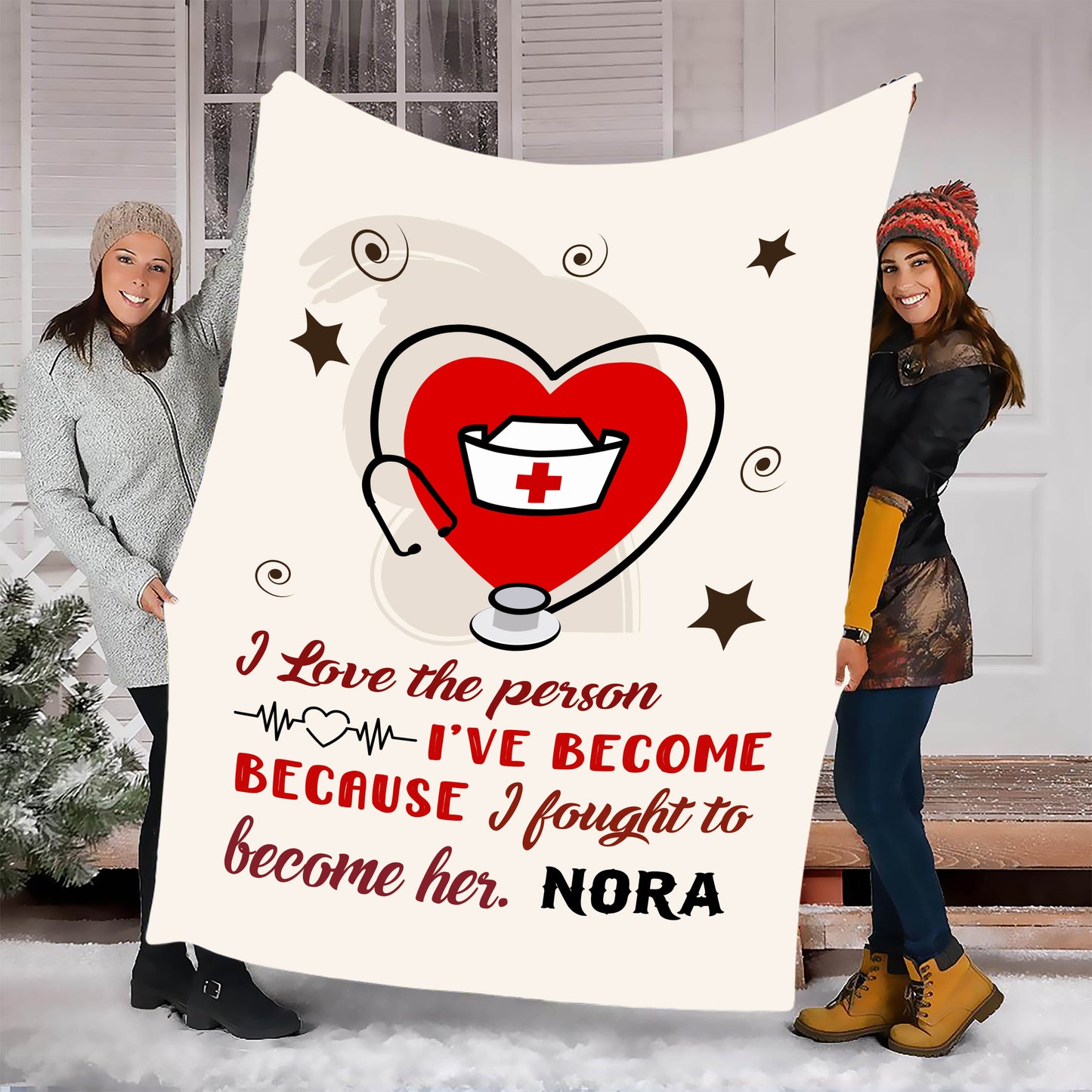 Customized Blanket For A Nurse