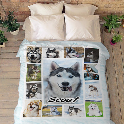 Photo Collage Blanket For Dogs