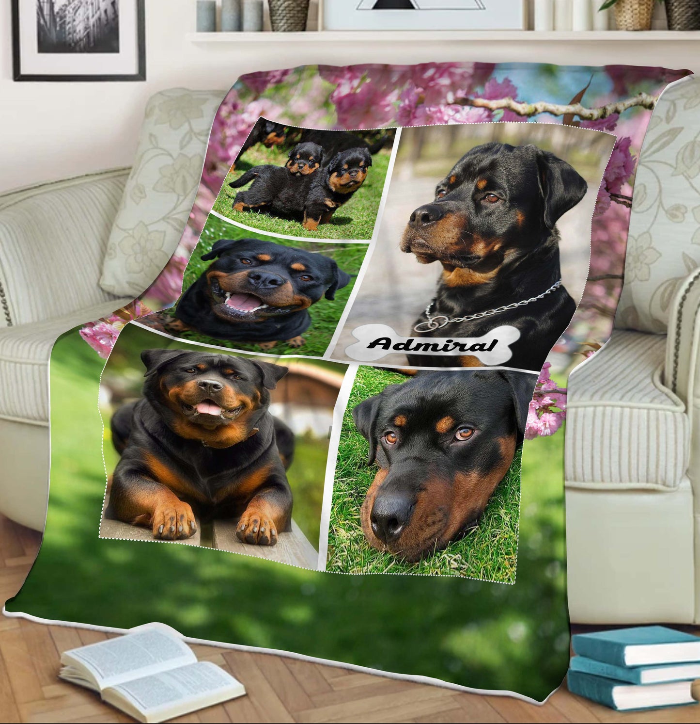 Personalized Blanket For Pets With Picture And Name