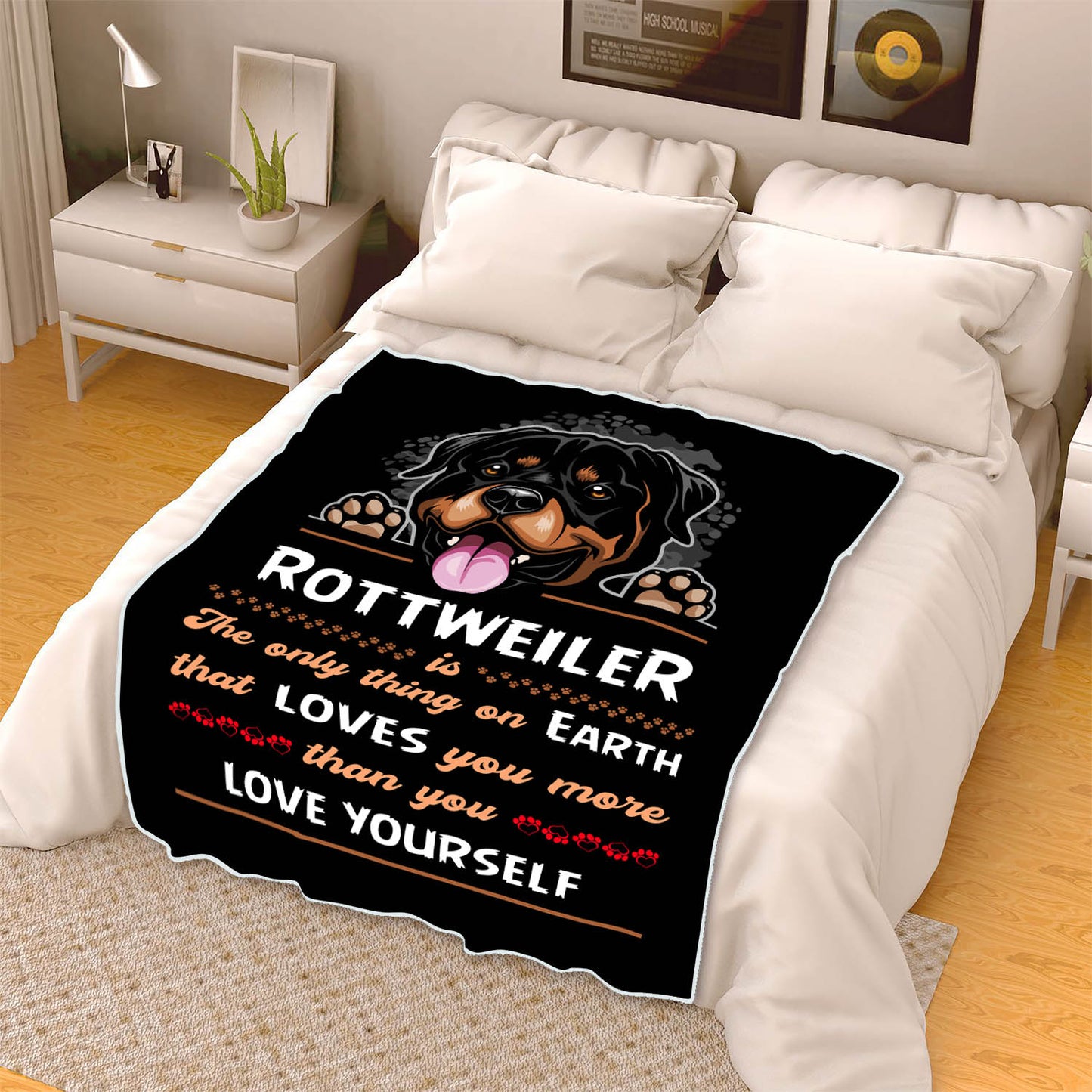 Fleece Blanket For Rottweiler Lovers