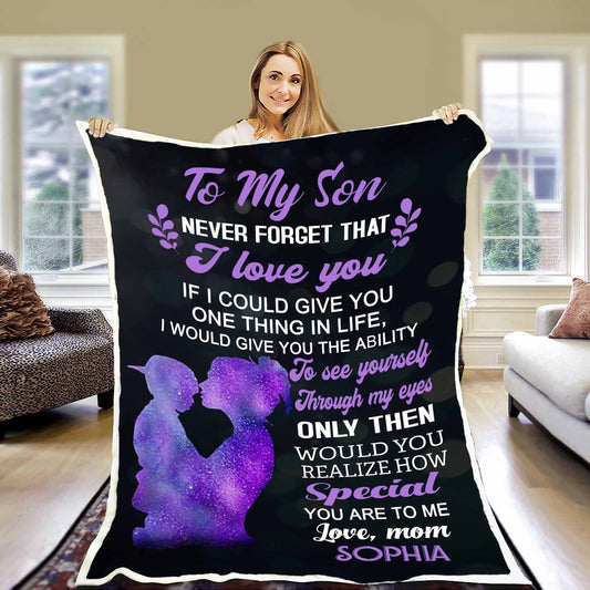 "How Special You Are To Me" Customized Blanket For Son