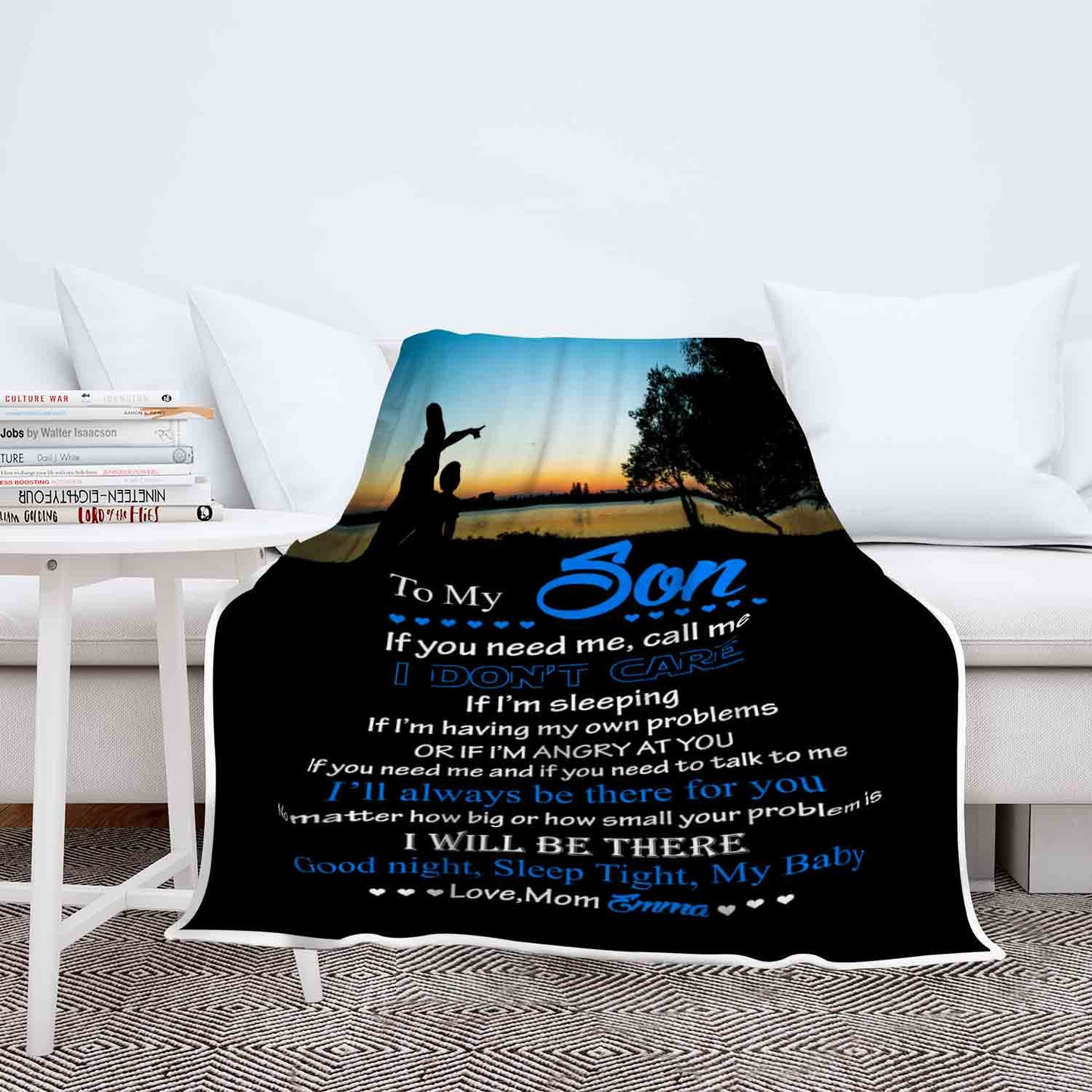 "I'll Always Be There For You" Customized Blanket For Son