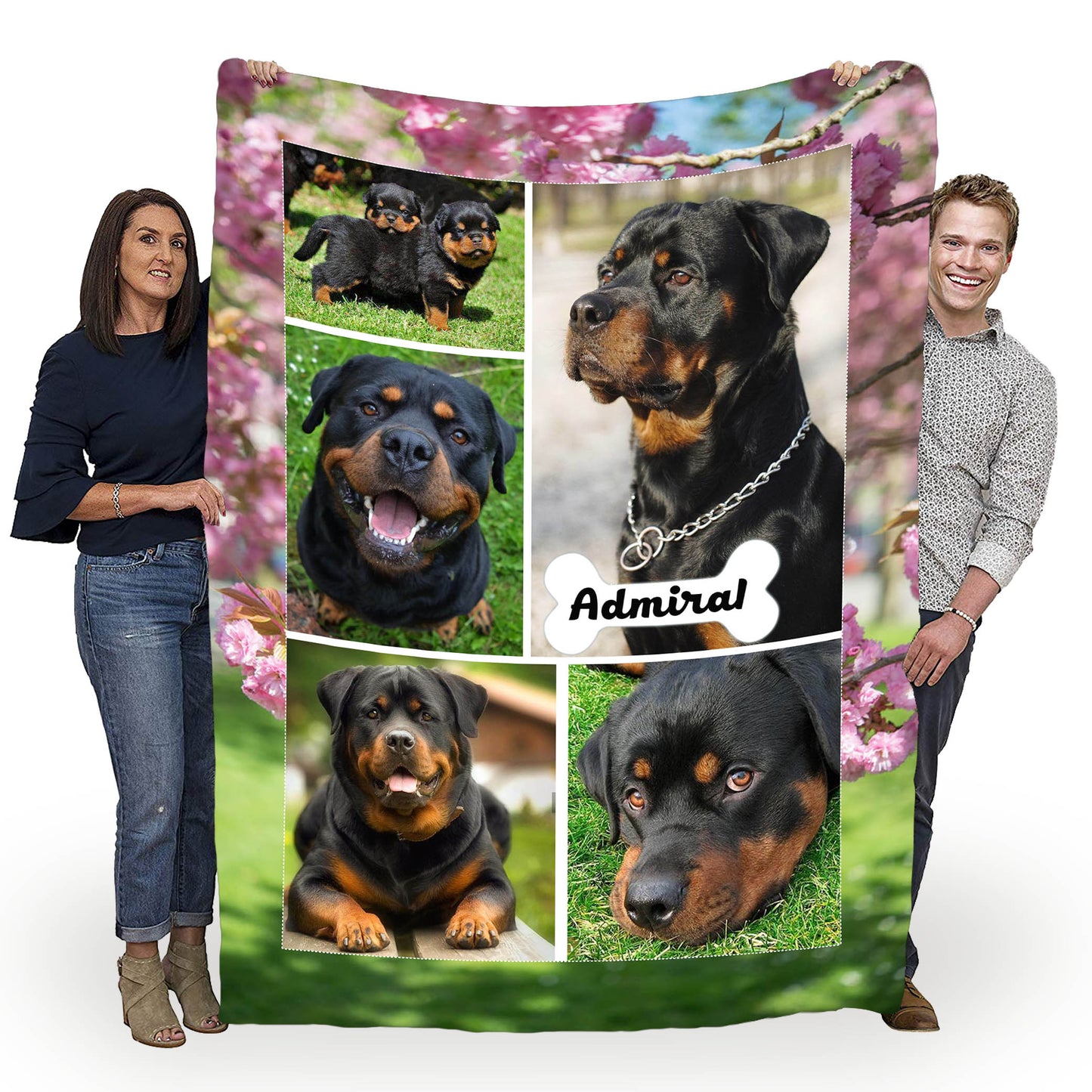 Personalized Blanket For Pets With Picture And Name