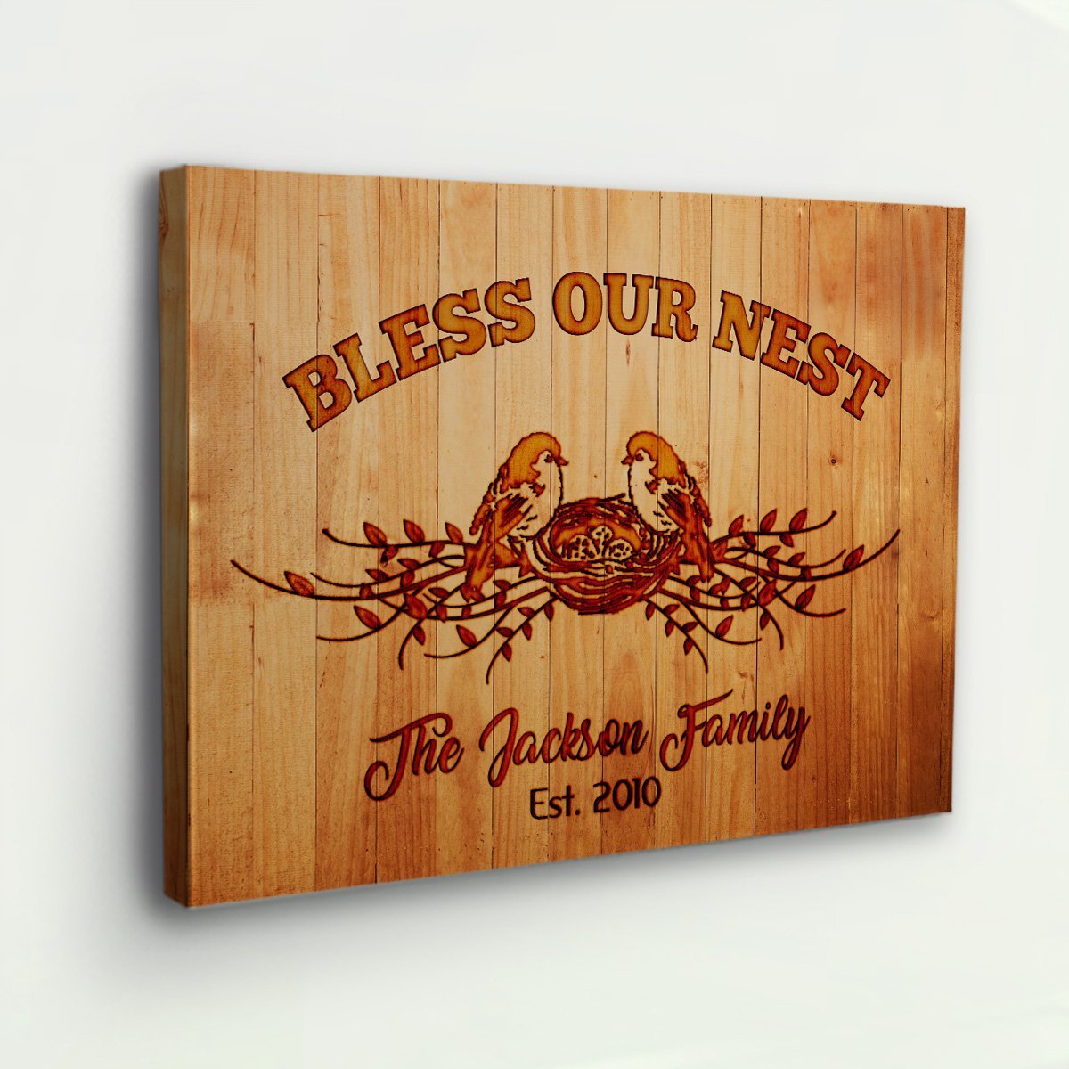 "Bless Our Nest" Family Wall Decor