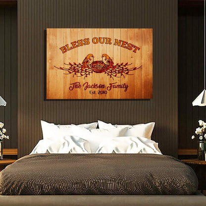 "Bless Our Nest" Family Wall Decor