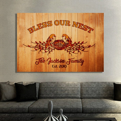 "Bless Our Nest" Family Wall Decor