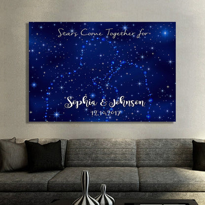 "Stars Come Together For Us" Customized Wall Art