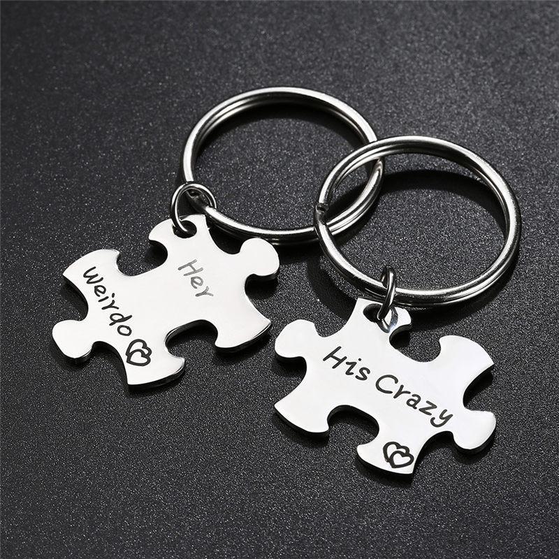 HIS CRAZY HER WEIRDO KEY CHAIN SET