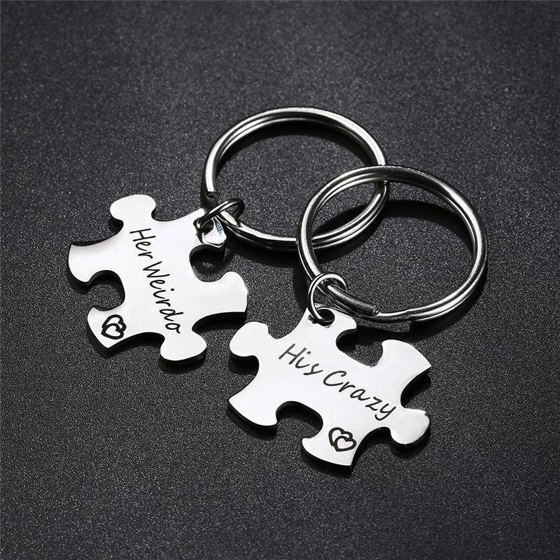 HIS CRAZY HER WEIRDO KEY CHAIN SET