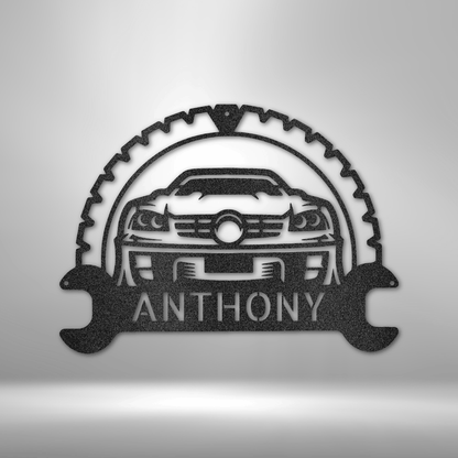 Classic Car Monogram - Steel Sign