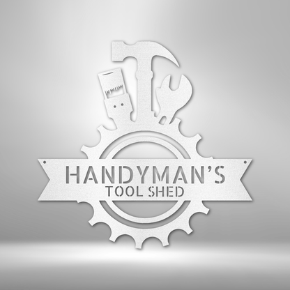 Handyman Shop Monogram - Steel Sign