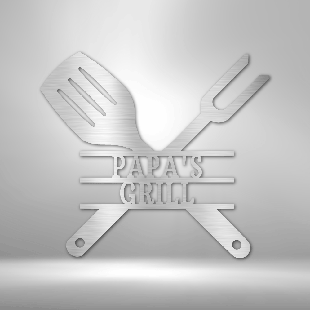 Grilling Utensils - Steel Sign