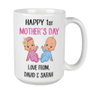 Custom Ceramic Coffee Mug For Mom With Names