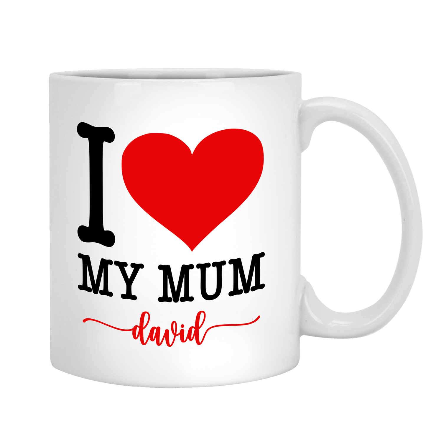 I Love My Mum Customized Coffee Mug For Mom