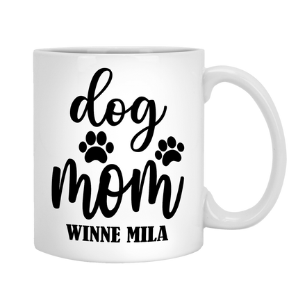 Customized Dog Mom Ceramic Coffee Mug