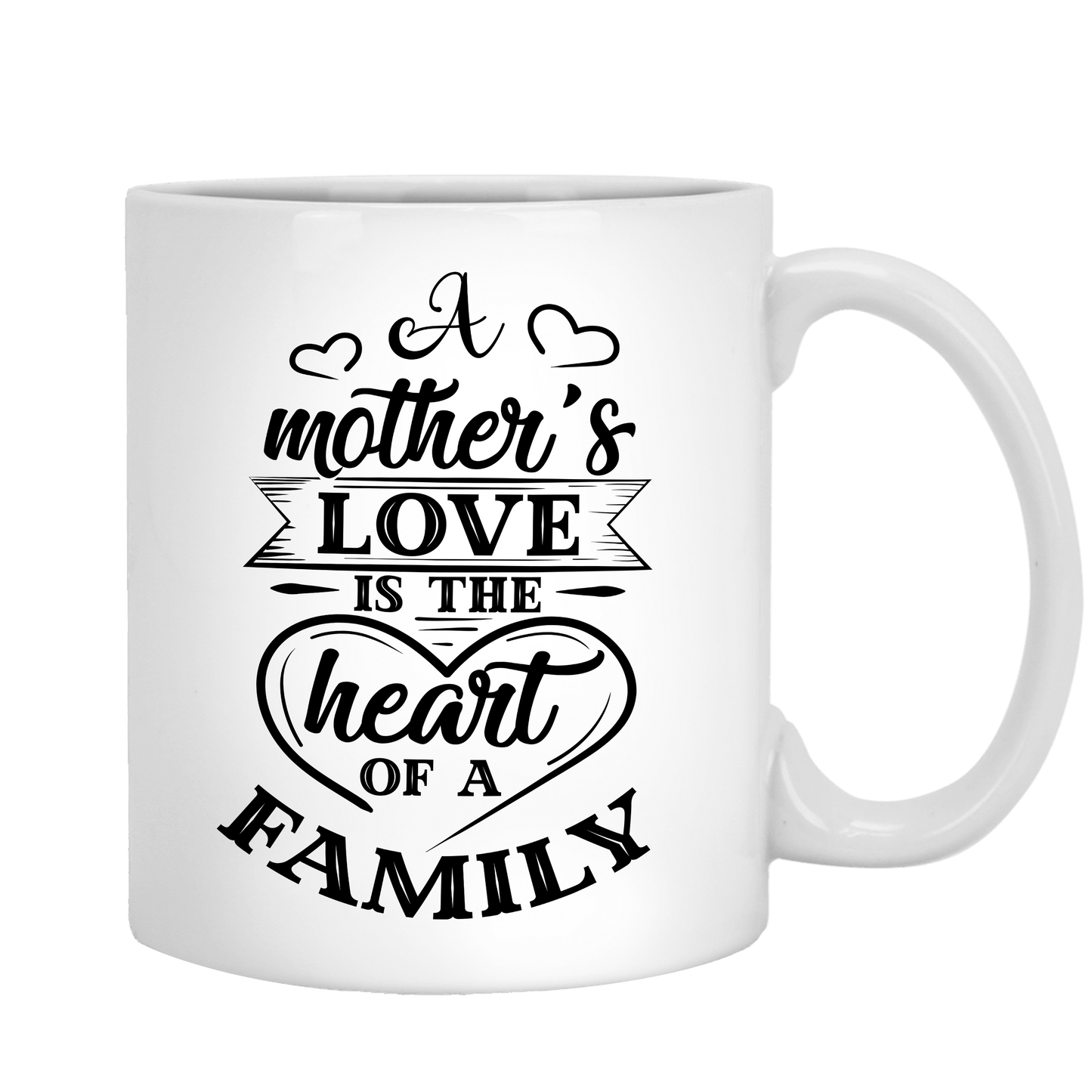 Mother's Love Is The Heart Of A Family Coffee Mug