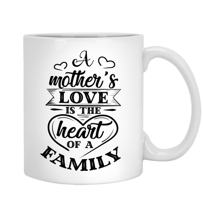 Mother's Love Is The Heart Of A Family Coffee Mug