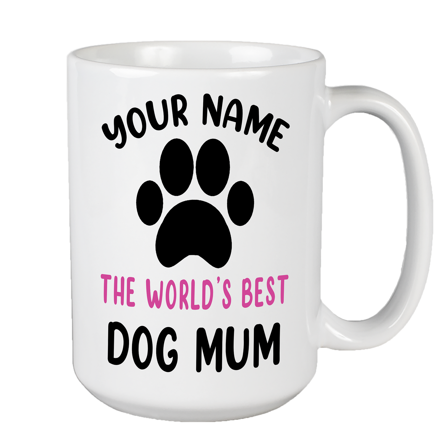 Customized The World's Best Dog Mum Coffee Mug